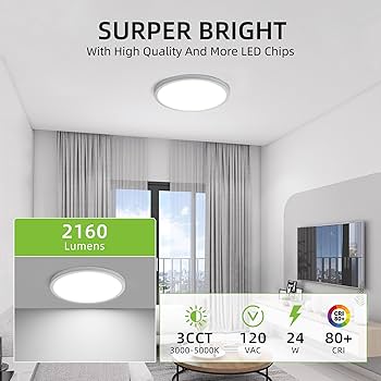 Olika LED CEILING LIGHT BL | unico ウニコ Unicozin Dimmable Ceiling Light with Remote Control, 8.7Inch